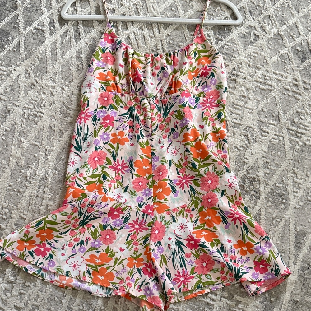 Floral Spaghetti Strap Dress